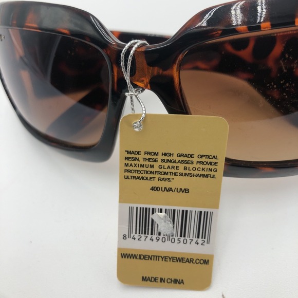 Womens Sunglasses Rhinestones Identity New With‎ Tags Designed In Italy Tortoise main image 11